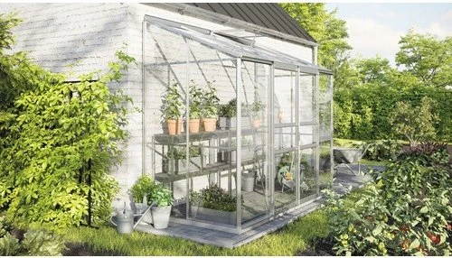 Vitavia Ida 3300 ESG 3mm Anlehngewächshaus alu
