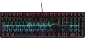 Ducky One RGB PBT schwarz, LEDs RGB, MX RGB RED, USB, DE
