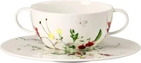 Rosenthal Brillance Bone China Fleurs Sauvages Suppentasse mit Untertasse, 2-tlg.