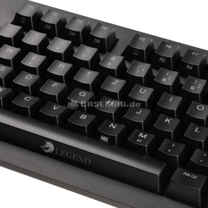 Ducky Legend DK1408S schwarz, LEDs weiß, MX RED, USB, DE