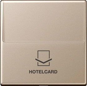Jung Serie A Hotelcard-Schalter ohne Taster-Einsatz, champagner