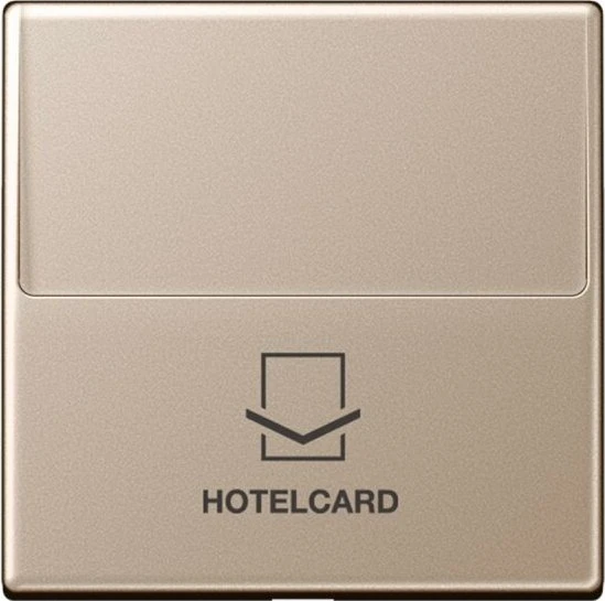 Jung Serie A Hotelcard-Schalter ohne Taster-Einsatz, champagner