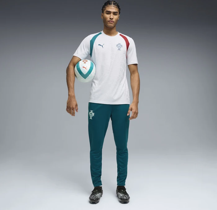 Puma FIFA WM 2026 Portugal Slim Trainingstrikot kurzarm silver mist/ocean tropic (Herren)