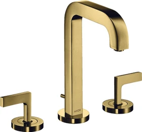 Hansgrohe Axor Citterio 3-Loch Waschbeckenarmatur mit Hebelgriffen polished goldoptik