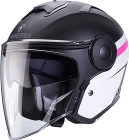 Caberg Soho Zephyr matt schwarz/weiß/rosa