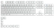 Glorious GPBT Keycaps, Kunststoff (PBT), Arctic White, weiß, 114 Tasten (104+10), ANSI-US Vorschaubild