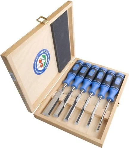 Kirschen 1108 Stechbeitel-Satz inkl. Werkzeugbox, 6-tlg.