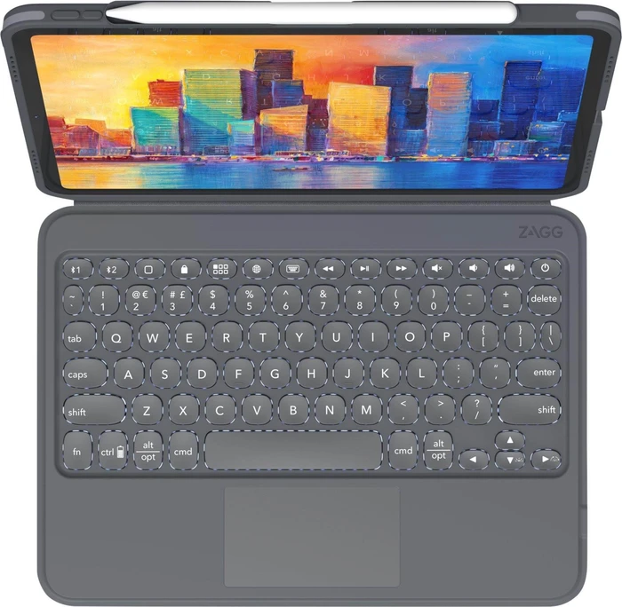 ZAGG Pro Keys mit Trackpad für iPad Air 4/iPad Pro 11", schwarz/grau, DE