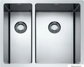 Naber Corno Piu PFU11 Becken rechts edelstahl