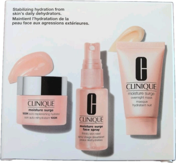 Clinique Skin School Moisture Surge Gesichtsspray 30ml + Creme 15ml + Maske 30ml Geschenkset