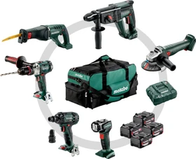 Metabo Combo Set 6.1 18V Akku-Maschinenset inkl. Tasche + 4 Akkus 4.0Ah