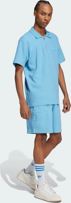 adidas Essentials Trefoil Waffle Shorts light blue (Herren)