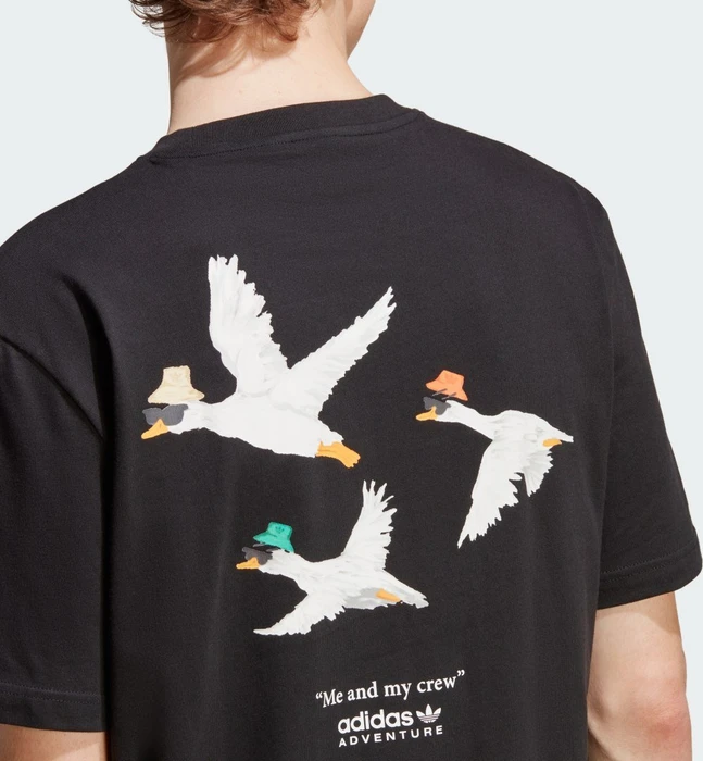 adidas Adventure Graphic Duckies T-Shirt kurzarm schwarz (Herren)