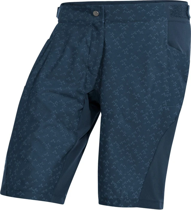 Vaude Ledro Print Shorts Fahrradhose kurz dark sea (Damen)