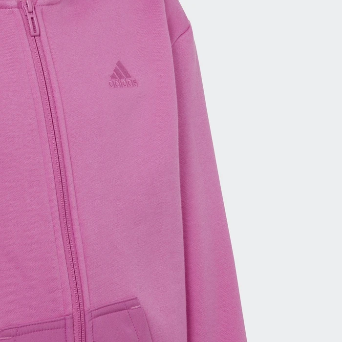 adidas ALL SZN Fleece Full-Zip Hoodie preloved fuchsia/black (Junior)