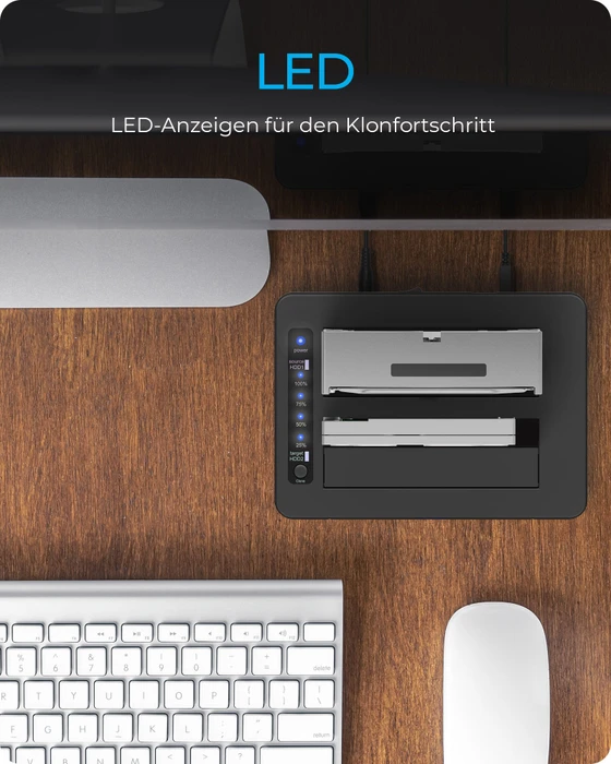 RaidSonic Icy Box Docking- und Klonstation mit Kartenleser IB-1233CL-CR, USB-B 3.0