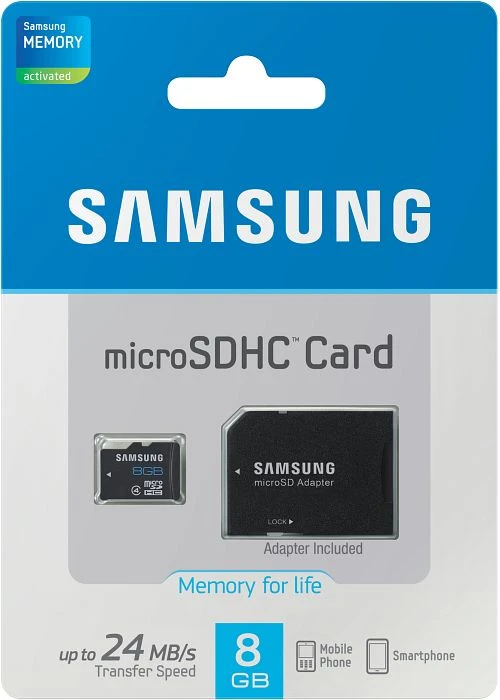 Samsung Standard R24 8GB Kit, Class 6