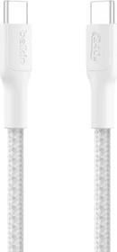 Belkin BoostCharge Pro Geflochtenes USB-C-/USB-C-Kabel (240W) 1m weiß