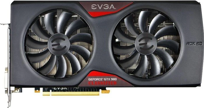EVGA GeForce GTX 980 Classified ACX 2.0 V2, 4GB GDDR5, 2x DVI, HDMI, DP