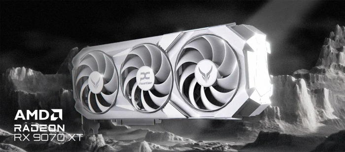 PowerColor Red Devil Spectral White Radeon RX 9070 XT, 16GB GDDR6, HDMI, 3x DP