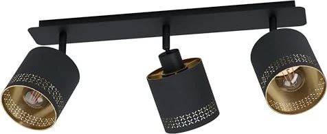 Eglo Esteperra Spot 3-flammig schwarz/gold
