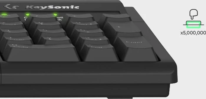 KeySonic KSK-8008U-IP IPX7 Keyboard, schwarz, USB, DE