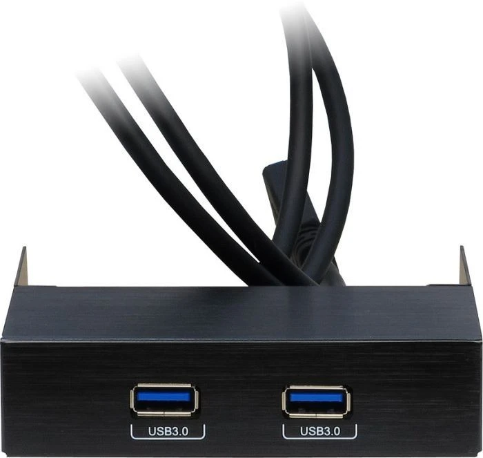 Inter-Tech 3.5" USB 3.0 Frontpanel, 3.5" Multifunktionspanel