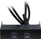 Inter-Tech 3.5" USB 3.0 Frontpanel, 3.5" Multifunktionspanel Vorschaubild