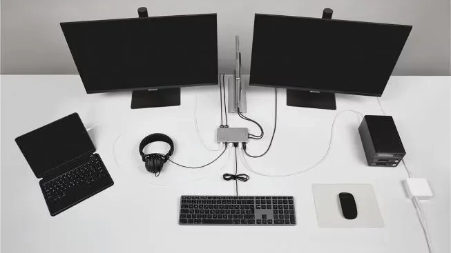 LMP Master Mouse schwarz/grau, USB-C/Bluetooth