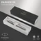 Parker IM stainless steel lacquer/chrome trim, rechte Hand, fein, Geschenkbox Vorschaubild