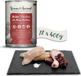Venandi Animal Huhn als Monoprotein, 4.80kg (12x 400g)