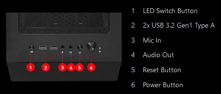 MSI MAG Forge 111R, Glasfenster