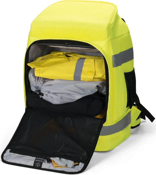 Dicota Hi-Vis 65 Liter, Notebook Rucksack, gelb
