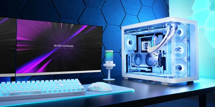 Mars Gaming MC-Fusion White, Glasfenster