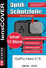 S&M Rehberg Lens-Cover Optik-Schutzfolie für GoPro Hero 5/6