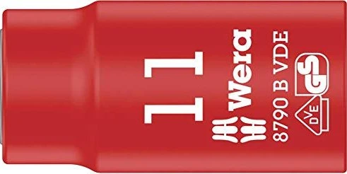 Wera 8790 B VDE Zyklop Außensechskant Steckschlüssel 3/8", 11x46mm
