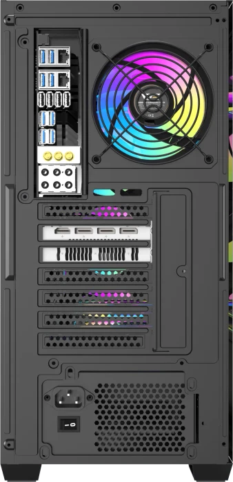 DarkFlash DS900WD Black, Glasfenster