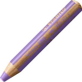 STABILO Woody 3in1 pastell Wachsmalstift lilac, 5er-Pack