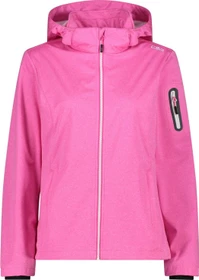 CMP Zip Hood Softshell Funktionsjacke fuxia mel (Damen)