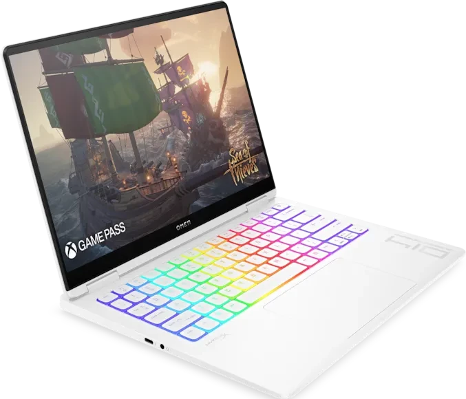 HP OMEN Transcend Laptop 14-fb1196ng, Ceramic White, Core Ultra 9 285H, 32GB RAM, 2TB SSD, GeForce RTX 5070, DE