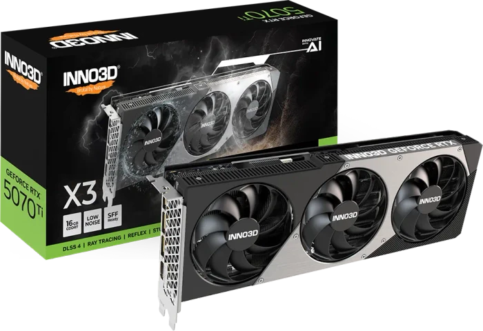 INNO3D GeForce RTX 5070 Ti X3, 16GB GDDR7, HDMI, 3x DP
