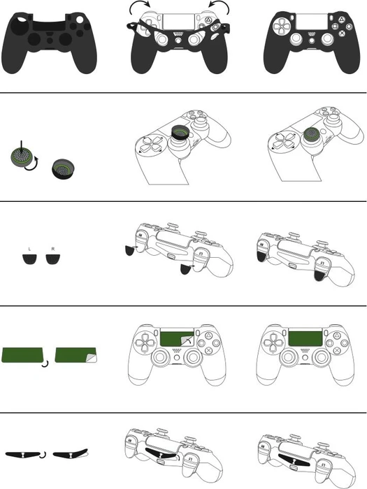 Hama DualShock 4 Controller 7in1 Undead Zubehör Set (PS4)