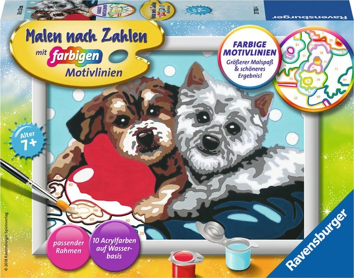 Ravensburger Malen nach Zahlen Hundefreundschaft