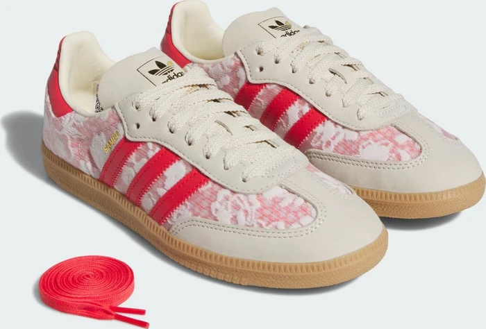 adidas Samba OG x Liberty London cloud white/cream white/better scarlet
