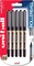 Uni-Ball Eye Broad UB-150-10 Tintenroller (Mine) schwarz/gold, 5er-Pack, Blister Vorschaubild