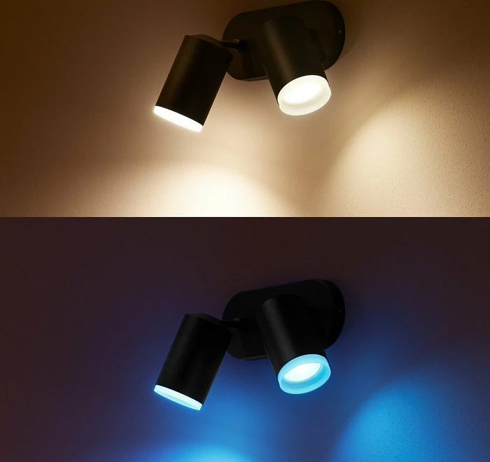 Philips Hue White and Color Ambiance Fugato Spot 2-flammig schwarz