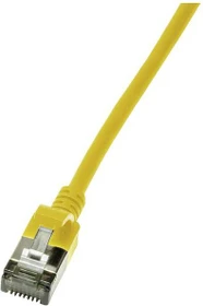 LogiLink TPE Slim Patchkabel, Cat6a, U/FTP, RJ-45/RJ-45, 2m, gelb