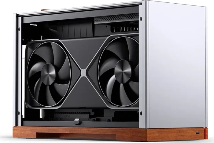 Jonsbo T9 Black, silber/braun, PCIe 5.0 Edition, Mini-ITX