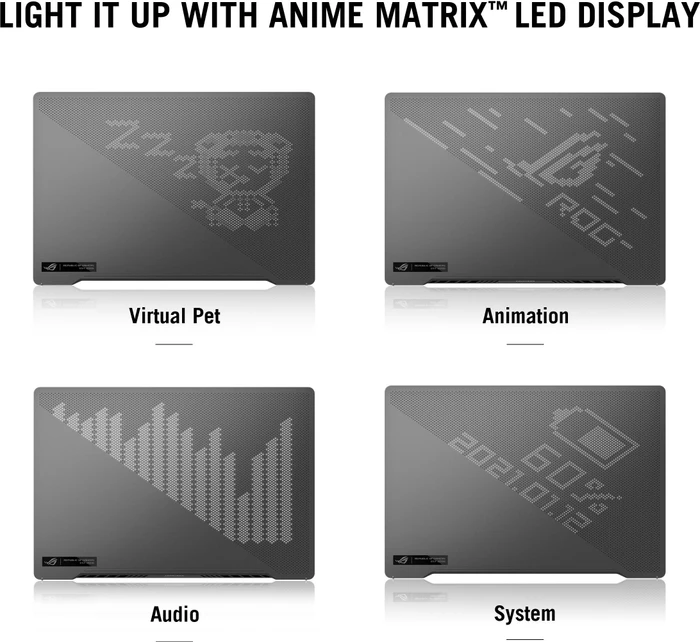 ASUS ROG Zephyrus G14 GA401QM-HZ025T, Eclipse Gray, Ryzen 9 5900HS, 16GB RAM, 1TB SSD, GeForce RTX 3060, DE