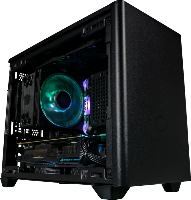 Cooler Master MasterBox NR200P, schwarz, Glasfenster, Mini-ITX